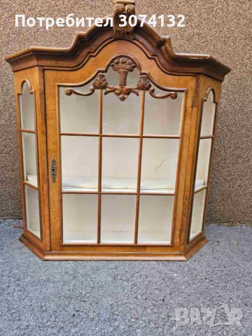 Витрина за стена с интарзия (големият размер), снимка 4 - Секции и витрини - 49766119