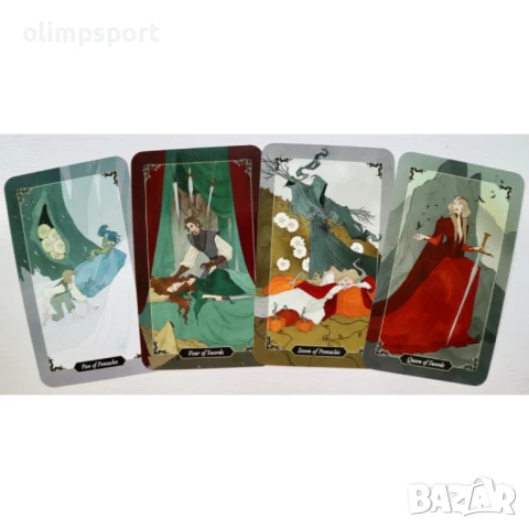 Карти Таро Llewellyn Dark Wood Kit, снимка 3 - Карти за игра - 51329451