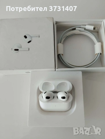 Безжични слушалки AirPods 3, снимка 4 - Безжични слушалки - 53658387