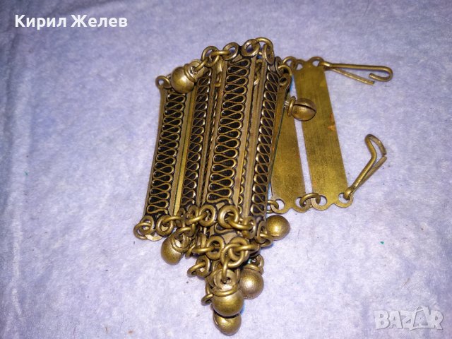 СТАРИННА ЕТНОГРАФСКА БРОНЗОВА ТРАДИЦИОННО ОРНАМЕНТИРАНА РЯДКА ГРИВНА 38676, снимка 13 - Антикварни и старинни предмети - 41682651