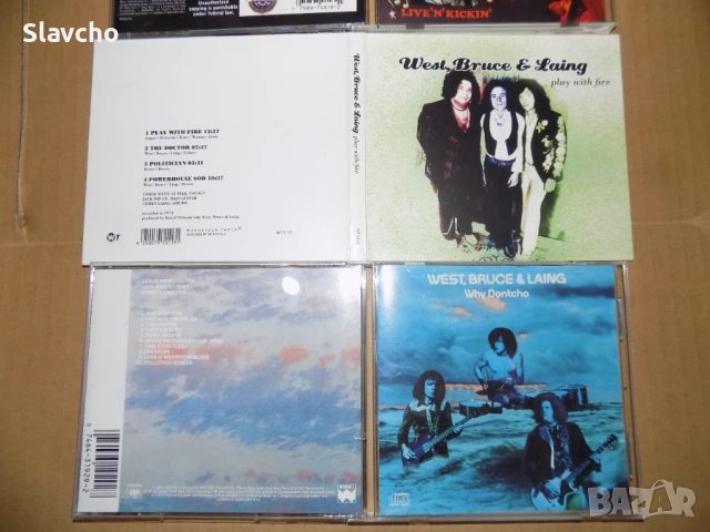 Компакт дискове на-West,Bruce & Laing-Whatever Turns You On/Live n'Kickin'/ Play With Fire/Dontcha, снимка 10 - CD дискове - 40284829