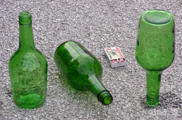 Български БУТИЛКИ на Винт 500мл Стъклени Шишета за резбови Капачки и Тапи - Напитки Коняк НРБ БАРТЕР, снимка 4 - Буркани, бутилки и капачки - 47414590