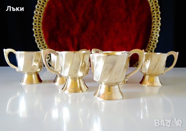 Чаши за ракия,шот,бронз,релеф. , снимка 2 - Антикварни и старинни предмети - 35950971