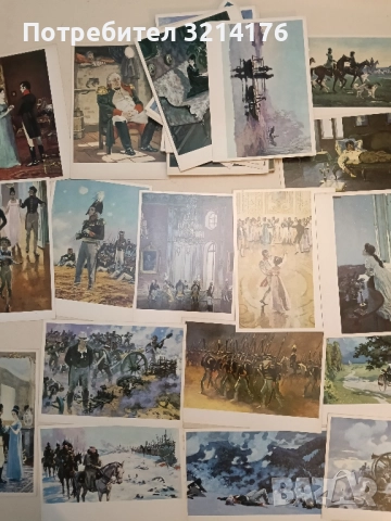 Война и мир. 32 открытки - худ. А.В. Николаева; Л.Н. Толстой, снимка 3 - Специализирана литература - 52365369