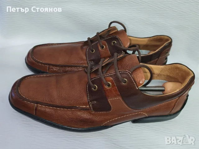 Стилни спортно-елегантни обувки от естествена кожа Floris Van Boomel №43, снимка 3 - Спортно елегантни обувки - 56118363