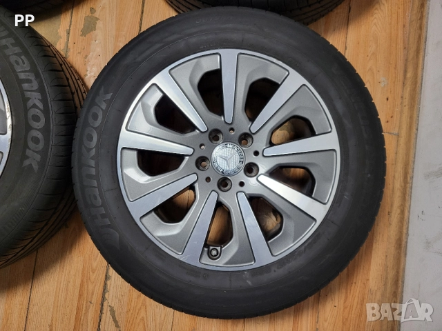 Джанти 17" 5х112 ОЕ Mercedes летни гуми 225/60/17 Hankook, снимка 3 - Гуми и джанти - 52949574