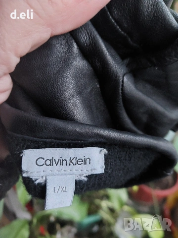 Calvin Klein Original Size L 100% Агнешка кожа. Страхотни ръкавици , снимка 3 - Ръкавици - 53064007
