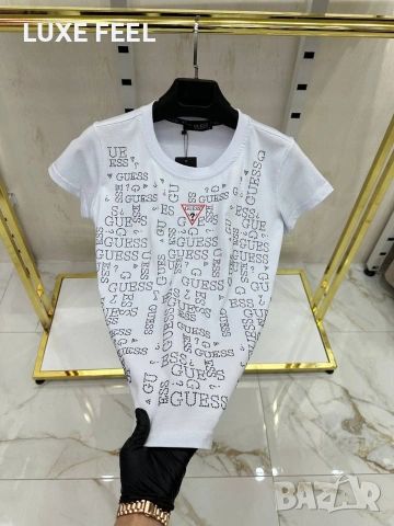 Guess⚜️Дамски Памучни Тениски, снимка 3 - Тениски - 53179441
