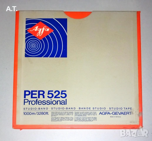 Ролки за магнетофон AGFA  PER 525 1000M, снимка 3 - Декове - 53181690