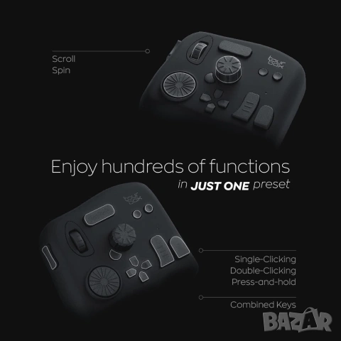 TourBox NEO: Универсален Контролер за Обработка на Снимки и Видео + Калъф , снимка 4 - Джойстици и геймпадове - 53288248