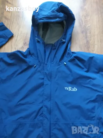 Rab Mens Downpour Jacket - Twilight - мъжко яке-мембрана 2ХЛ, снимка 3 - Якета - 49090644