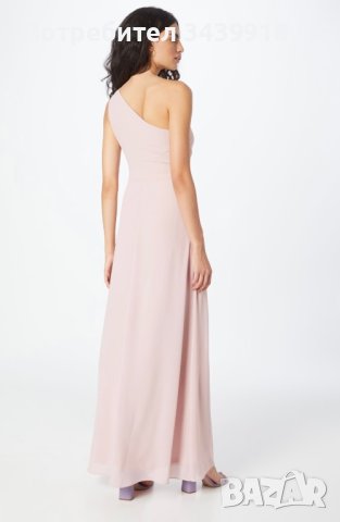 Светло розова дълга рокля за повод, снимка 3 - Рокли - 42409610