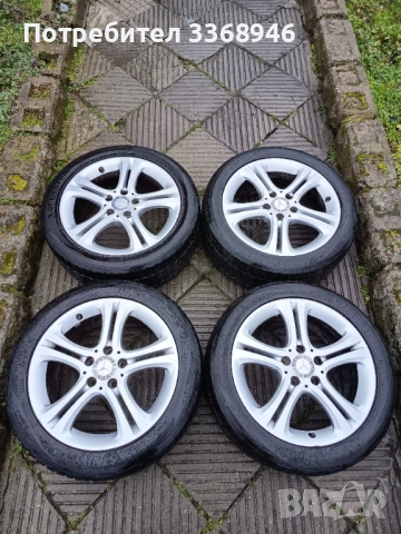 Джанти MERCEDES 17" 5x112 с гуми 235/45/17 Мерцедес А класа Б класа ЦЛА A class B class CLA, снимка 2 - Гуми и джанти - 53642210