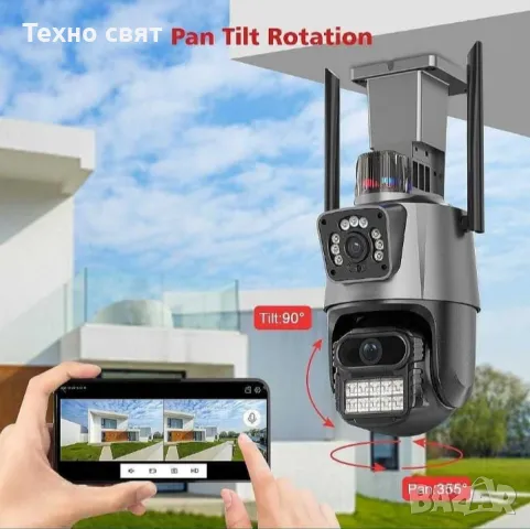 -89% CSee Двойна камера Безжична WI-FI camera 8 X ZOOM, снимка 3 - IP камери - 48919779