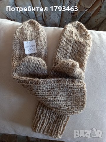 Ръчно плетени мъжки чорапи от вълна, размер 36, снимка 2 - Мъжки чорапи - 42287668