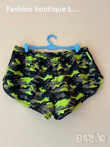 Камуфлажни дамски къси панталонки неон с ластик в кръста 🖤💚, снимка 4 - Къси панталони и бермуди - 51795935