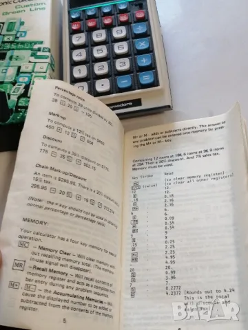 Ретро калкулатор Commodore 9D25, снимка 6 - Друга електроника - 48741401