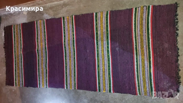 Автентични битови ръчно тъкани старинни български черги, снимка 5 - Декорация за дома - 53004258