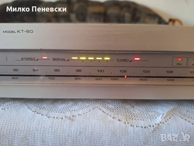KENWOOD KT 60 STEREO TUNER .MADE IN JAPAN., снимка 3 - Ресийвъри, усилватели, смесителни пултове - 51242604
