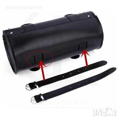 МОТО ЧАНТА, КОЖЕНА - ЦИЛИНДЪР, 721106, снимка 4 - Аксесоари и консумативи - 48993639