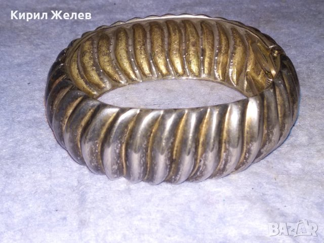 ПОСРЕБРЕНА МАСИВНА СТИЛНО ОРНАМЕНТИРАНА ВИНТИДЖ ГРИВНА от БЛАГОРОДНА СТОМАНА 70681, снимка 10 - Гривни - 41145833