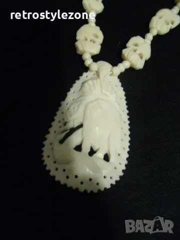 № 7923 стар накит / гердан / колие /огърлица  , снимка 2 - Други ценни предмети - 49394383