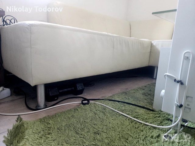 Диван кожен ъглов , снимка 4 - Дивани и мека мебел - 52672042