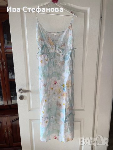 Нова разкошна XL елегантна ежедневна удобна рокля флорален десен нежни цветя , снимка 3 - Рокли - 41674883