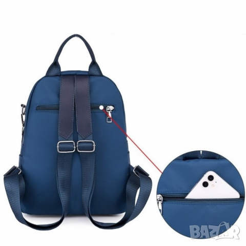 3 цвята Дамска чанта-раница Fiorela, снимка 7 - Раници - 36243200