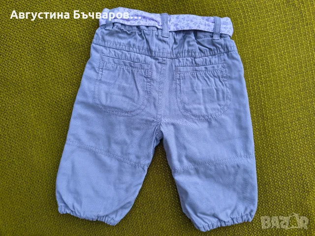 Комплект от ватиран панталон и спортно долнище, размер 68, снимка 3 - Панталони и долнища за бебе - 55755130