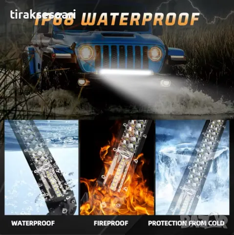 НОВ МОДЕЛ 118 cm 420W 12D ULTRASLIM LED BAR в комплект с окабеляване, снимка 5 - Аксесоари и консумативи - 49680728