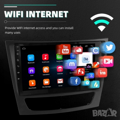 Mercedes Benz E-Klasse W211, CLS W219, W463 9” 2-DIN мултимедия с Android’15 4GB/64GB , снимка 9 - Аксесоари и консумативи - 53053904