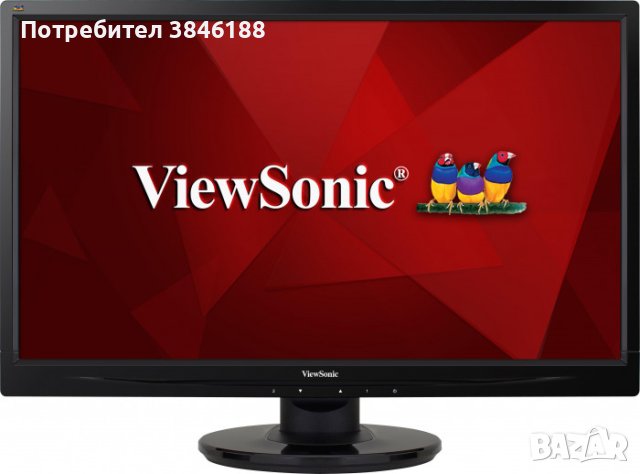 ViewSonic VA2445M-LED, TN панел, Full HD, 5ms, 10 000 000:1, 250cd/m2, снимка 1