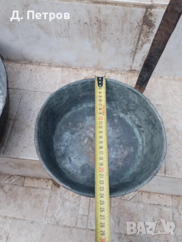 Стар меден тиган и медна тава с дръжки, снимка 8 - Антикварни и старинни предмети - 52237797