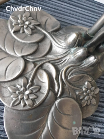 Стара Арт Деко немска настолна лампа с фигура на гола жена/бял бронз/еротика/50см-3кг, снимка 10 - Настолни лампи - 51603040