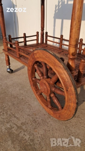 Количка за сервиране масив, снимка 3 - Маси - 53719712