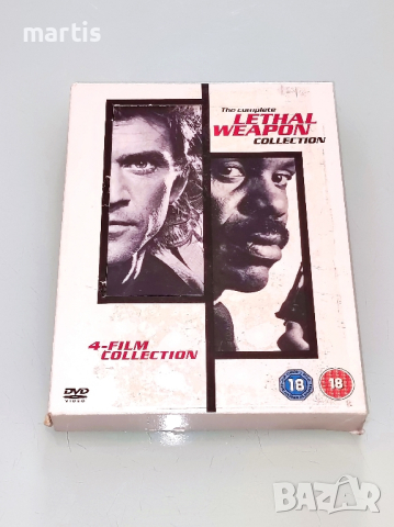 Lethal Weapon DVD/ Смъртоносно оръжие 1-4, снимка 1 - DVD филми - 44614696