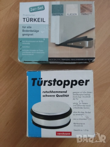 Чисто нови стопери за врата. Здрава гума, стоманени дръжки и метален неръждаем., снимка 2 - Други - 53716809