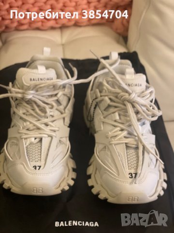 сникърси Баленсиага*37*BALENCIAGA women's track trainers in white*, снимка 10 - Маратонки - 42363148