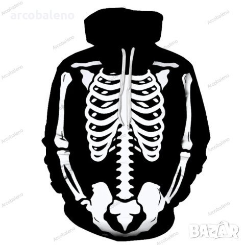 Мъжки суичър с дигитален принт за Halloween 