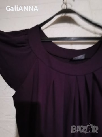 СТРАХОТНА ТУНИКА В ТЪМНОЛИЛАВО 2XL, снимка 3 - Туники - 41631586