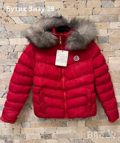 Дамски якета Moncler с естествен пух , снимка 1 - Якета - 42326185