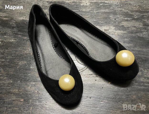 Нови велурени балеринки / пантофки, снимка 1