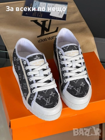 Louis Vuitton Дамски Черни Маратонки👟Дамски Спортни Обувки Код E1106, снимка 2 - Маратонки - 52658084