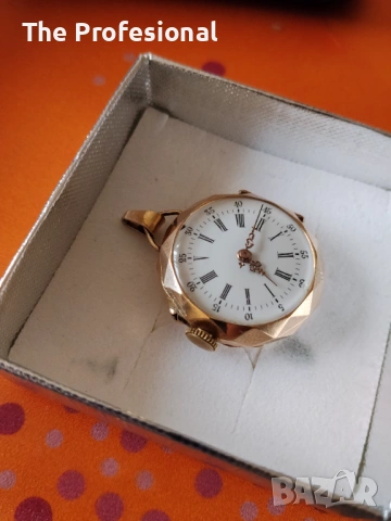 Джобен златен часовник, снимка 2 - Антикварни и старинни предмети - 53720260