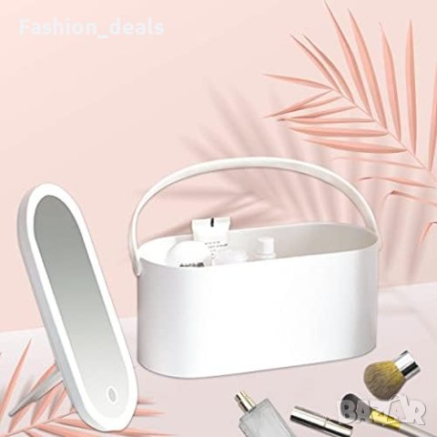 Нова преносима водоустойчива кутия за грим с LED светлина/Момичета, снимка 4 - Samsung - 41571207