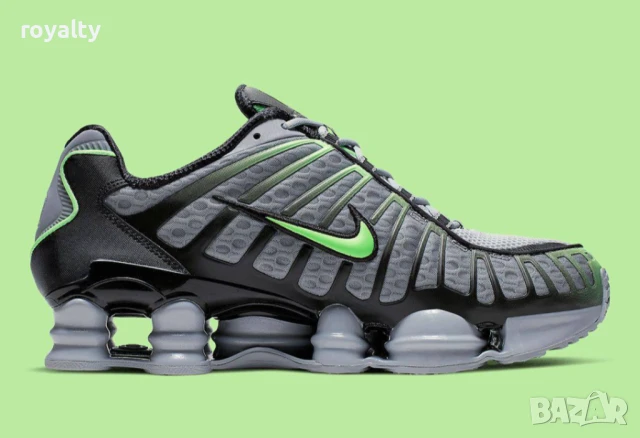 Nike Shox TL Silver and Green , снимка 2 - Маратонки - 51290791