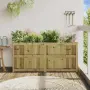 vidaXL Градински сандък, 150x50x70 см, импрегнирано борово дърво, снимка 3