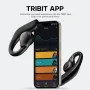 Слушалки Tribit OpenGo Open-Ear, Bluetooth, Ергономични кукички за уши, 104 ч, IPX5, черни, снимка 8