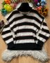 Трицветен пуловер, снимка 1 - Блузи с дълъг ръкав и пуловери - 38958362